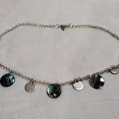 Unique Abalone 925 16" Necklace