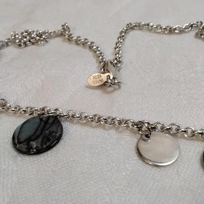 Unique Abalone 925 16" Necklace