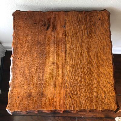 Antique oak barley twist table
