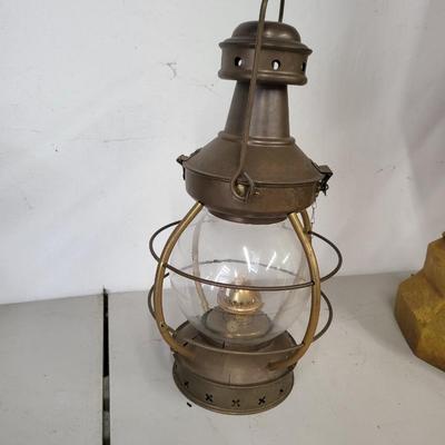 Antiques Railroad Style Brass Lantern