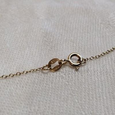 Vintage Ross Simons Ruby and Diamond Gold Vermeil 18" Necklace