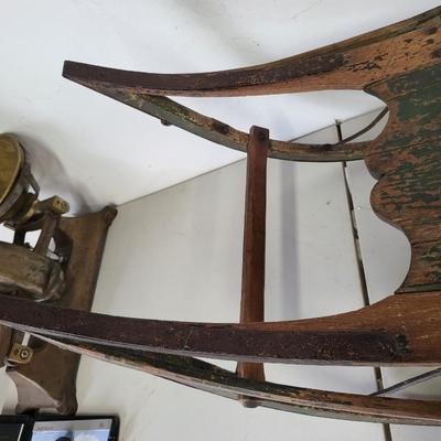 Antique Childs Snow Sled