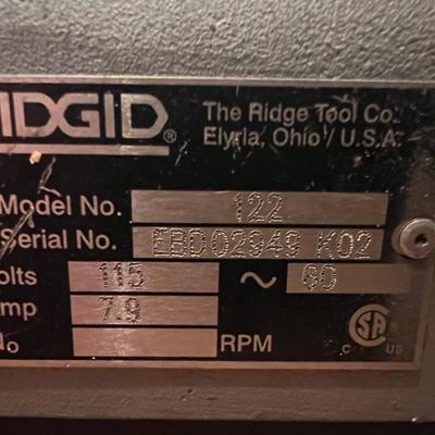 Ridgid 122 Stainless and Copper Tubing Cutting and Prep Machine