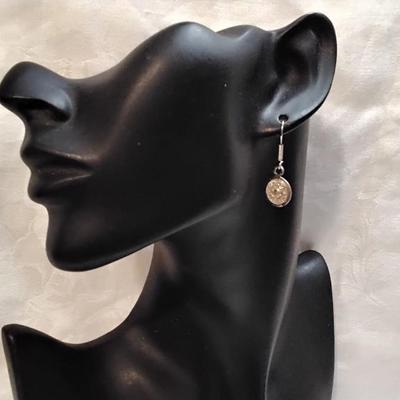 Vintage Mayan Mexico 950 Dangle Earrings
