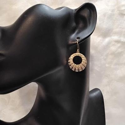 Ross Simons Diamond Gold Vermeil Earrings