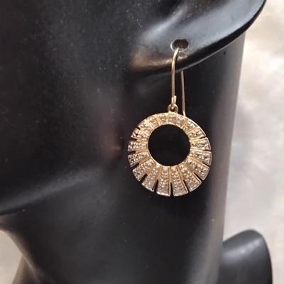Ross Simons Diamond Gold Vermeil Earrings