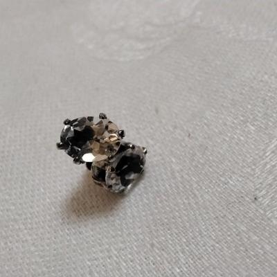 Vintage Aquamarine Stud 925 Earrings