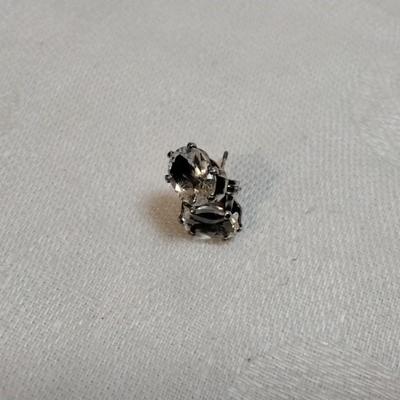 Vintage Aquamarine Stud 925 Earrings