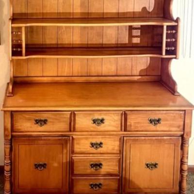 Beautiful Colonial China Hutch