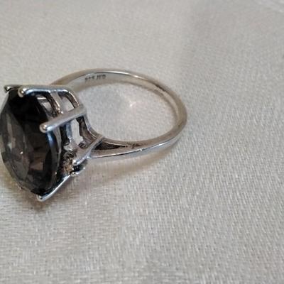 Gorgeous JED Smokey Topaz Gold Vermeil Size 8