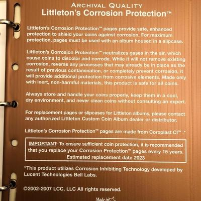 5 Littleton coin albums, coin books, and coins