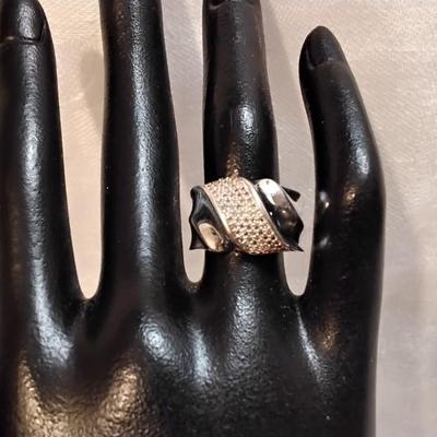 Heavy Beautiful Marcasite 925 Band Size 6