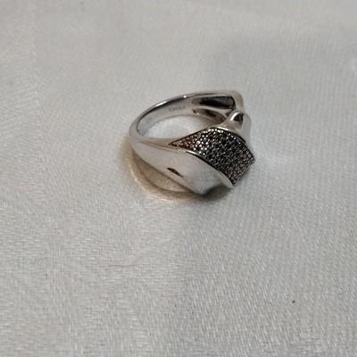 Heavy Beautiful Marcasite 925 Band Size 6