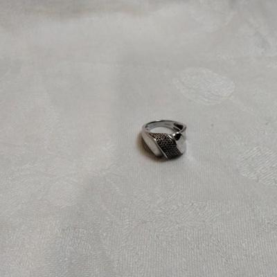 Heavy Beautiful Marcasite 925 Band Size 6
