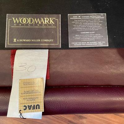 WOODMARK ORIGINAL DARK BROWN LEATHER Couch *Read Details