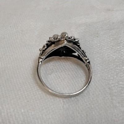 Uniquely Beautiful Moonstone 925 Ring Size 7