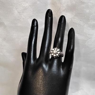 Uniquely Beautiful Moonstone 925 Ring Size 7