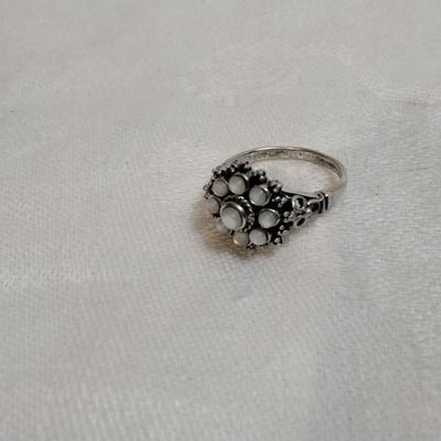 Uniquely Beautiful Moonstone 925 Ring Size 7