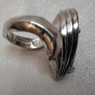 Magnificent Custom Made Amethyst 925 Ring Size 5