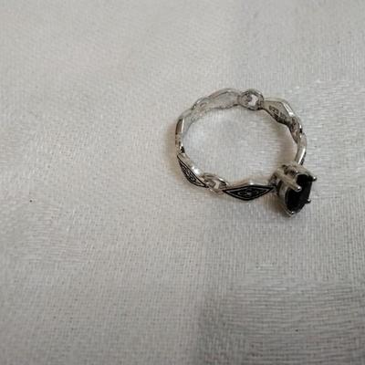 Vintage Garnet 925 Ring Size 6.5