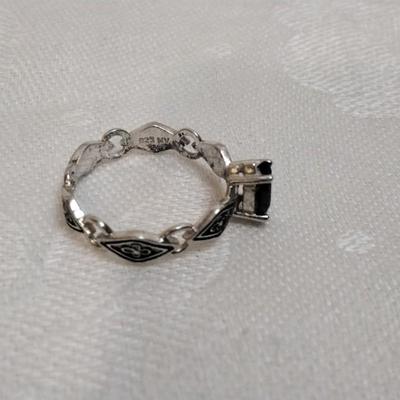 Vintage Garnet 925 Ring Size 6.5