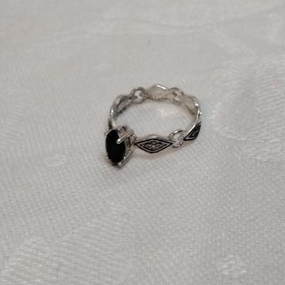 Vintage Garnet 925 Ring Size 6.5