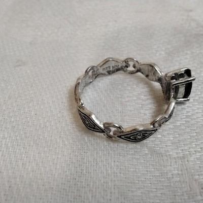 Vintage Garnet 925 Ring Size 6.5