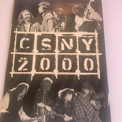 Crosby, Stills, and Nash framed picture and catalog 26