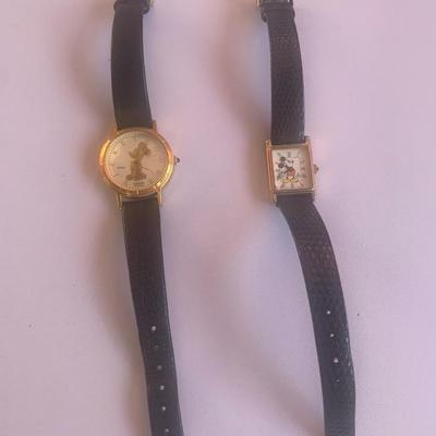 Mickey Mouse Vintage Watches -2 watches Late 1980's to 1990's