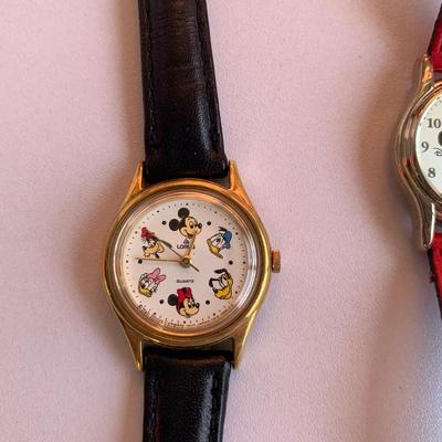 Mickey Mouse Vintage Watches- 3 watches late 1980's and 1990's