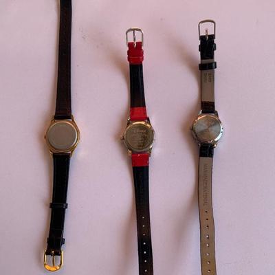 Mickey Mouse Vintage Watches- 3 watches late 1980's and 1990's