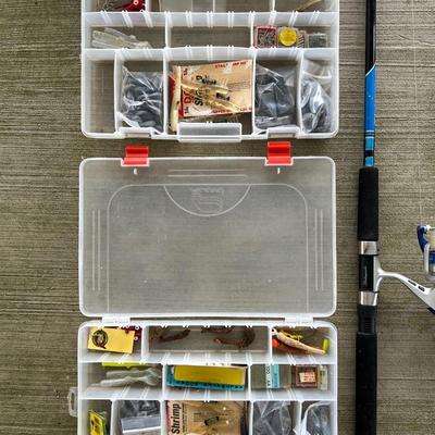 Fishing Tackle + Rod & Reel Lot