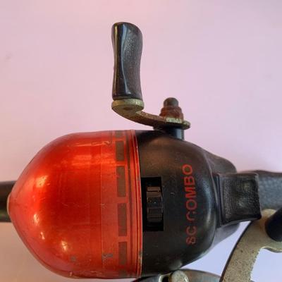 Rod & Reel -Deep Sea Reel Penn Fishing No 49 Penn Fishing Tackle Mfg Co Philly PA & Shakepeare 53" Rod
