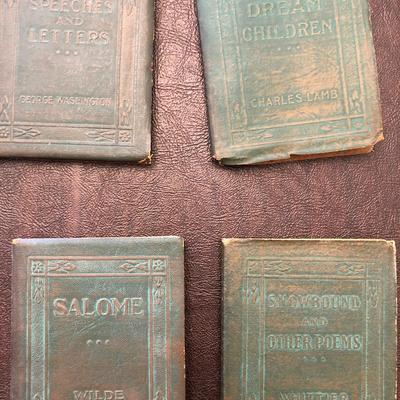 23 Volumes of the Little Leather Library.