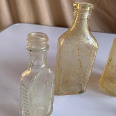 5 Old Glass Bottles