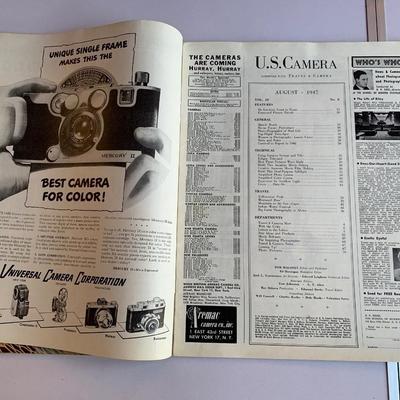 1947, 1948 U. S. Camera Magazine combined with Travel & Camera