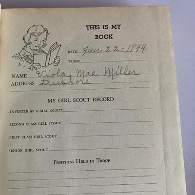 Girl Scout Hand Book & The Girl Scouts Triumph Book Girl Scout Series 1943