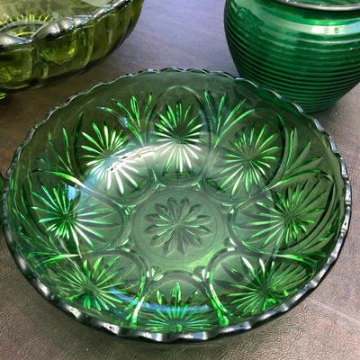 Green glassware