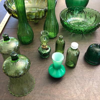 Green glassware