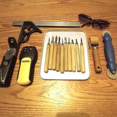 WOOD DETAIL TOOLS-LEATHERMAN-STUD FINDER-LEVEL AND MORE