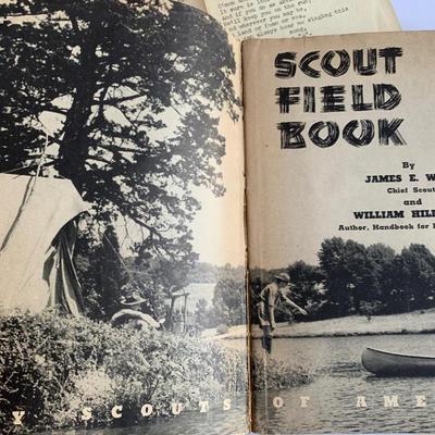 Boy Scout Field Book, Den Mother's Den Book, & Approved and Passed Card 1944 Scout Card