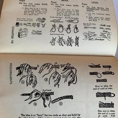 Boy Scout Field Book, Den Mother's Den Book, & Approved and Passed Card 1944 Scout Card