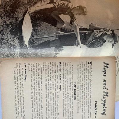 Boy Scout Field Book, Den Mother's Den Book, & Approved and Passed Card 1944 Scout Card