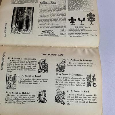 Boy Scout Field Book, Den Mother's Den Book, & Approved and Passed Card 1944 Scout Card