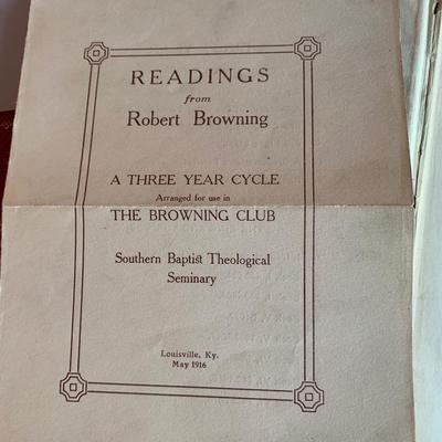 Poems of Robert Browning book 1913 & 2 Bab Ballards Books