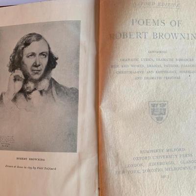 Poems of Robert Browning book 1913 & 2 Bab Ballards Books