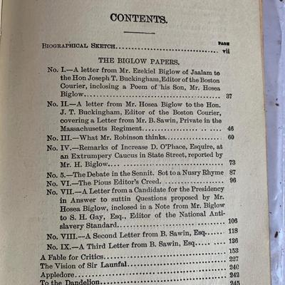 Early Poems James Russell Lowell Home Book Company & 1900 Lowell The Biglow Papers