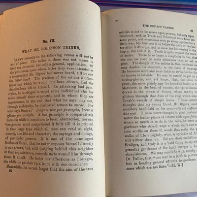 Early Poems James Russell Lowell Home Book Company & 1900 Lowell The Biglow Papers