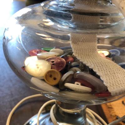 Vintage lamp and nails