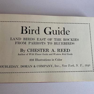 Bird Guide Book by Chester A. Reed with sleeve -1940 or 1960?